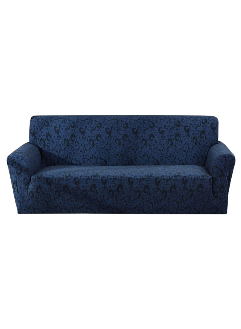 Modern Pattern Sofa Slipcover Blue 190 x 230centimeter