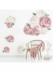 Peony Flowers Wall Stickers Multicolour 60 x 90cm