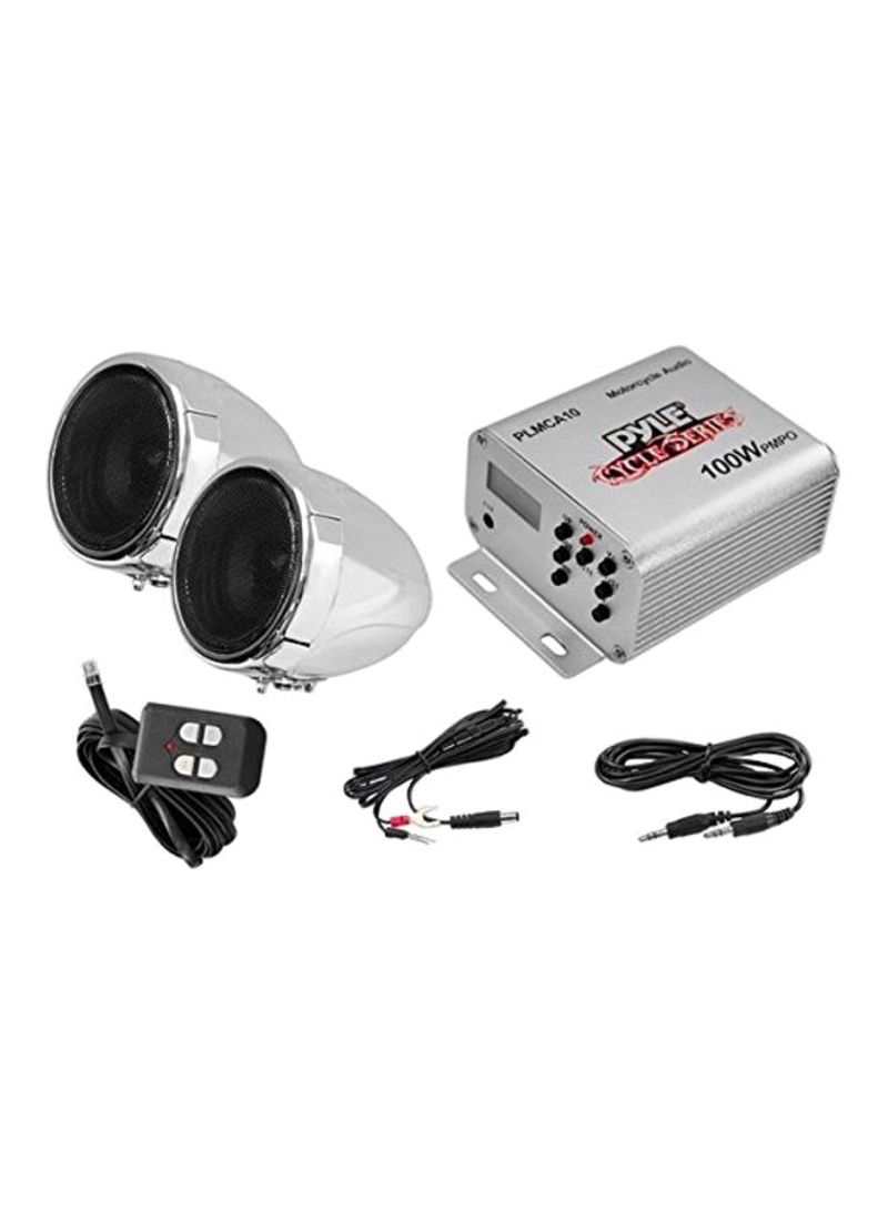 Weatherproof Speaker And Amplifier Sound System