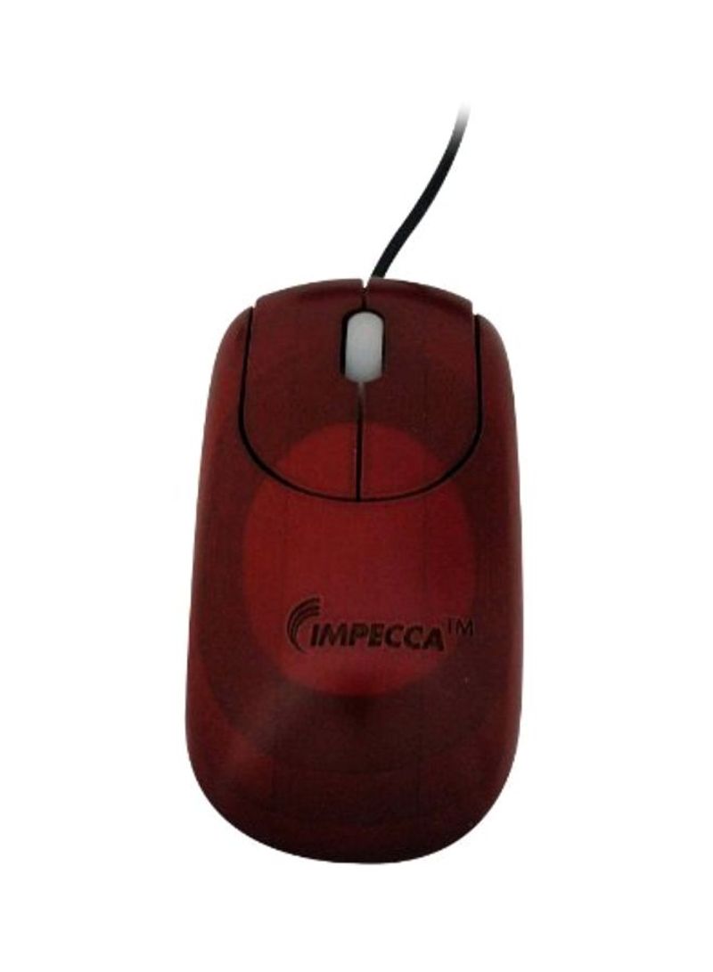 Wired Mouse Red