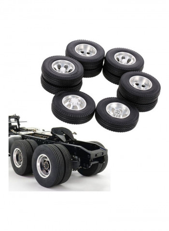 6-Piece Tractor Wheel Truck For Tamiya 1:14
