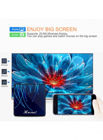 Android 9.0 Smart TV Set Top Box X88 PRO PLUS Blue