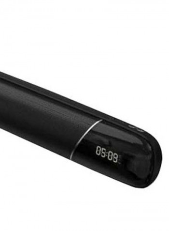 Desktop Bluetooth Wireless Speaker With Alarm Clock Black