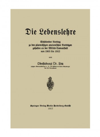 Die Lebenslehre Paperback