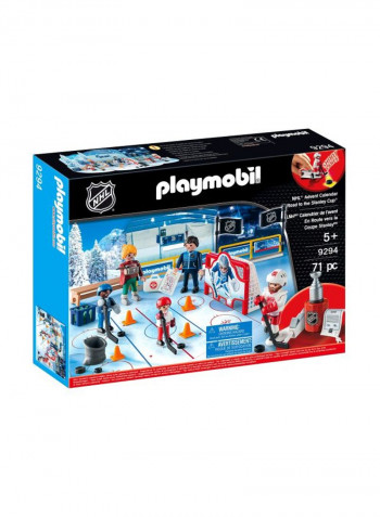 71-Piece NHL Advent Calendar Road To The Stanley Cup Building Set 9294