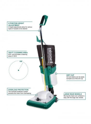 ProCup Comfort Upright Vacuum With Magnet 4.7Litre 4.7 l 400 W BG101DC Black/Green/Silver