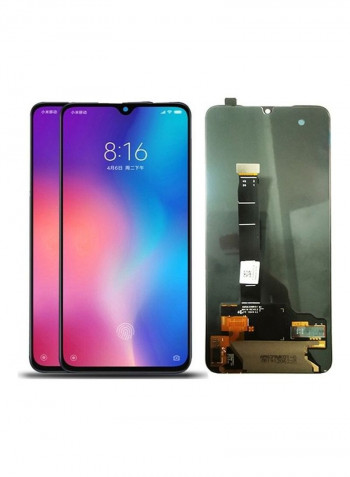 Replacement LCD Display Touch Screen Digitizer without Frame for Xiaomi Mi 9 Black 16x8x0.5cm Black