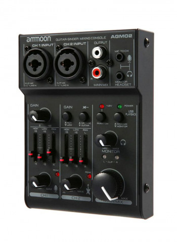 Mini 2-Channel Sound Card Mixing Console