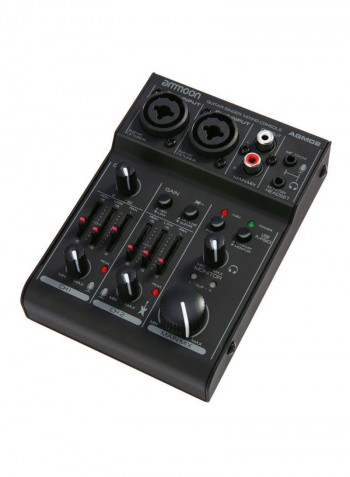 Mini 2-Channel Sound Card Mixing Console