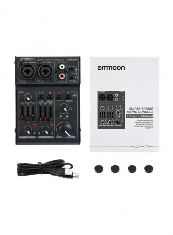 Mini 2-Channel Sound Card Mixing Console