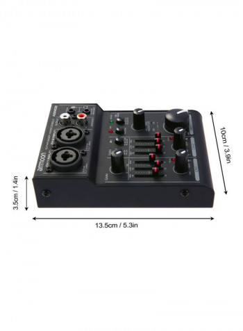 Mini 2-Channel Sound Card Mixing Console