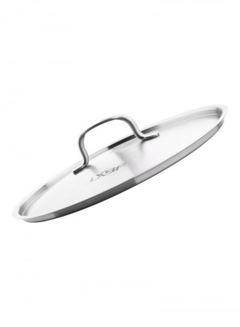 3-Layer Steamer Cooking Pot Silver 33 x 25 x 28cm