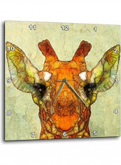 Abstract Giraffe Wall Clock Multicolour 15x15inch