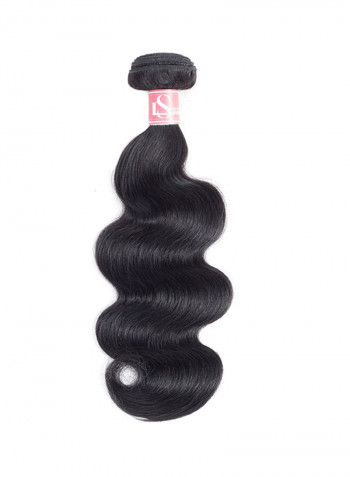 Brazilian Wavy Human Hair Extension Black 10inch