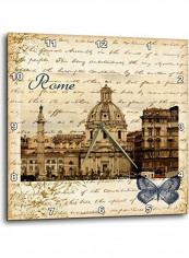 Decorative Printed Wall Clock Multicolour 15x15inch