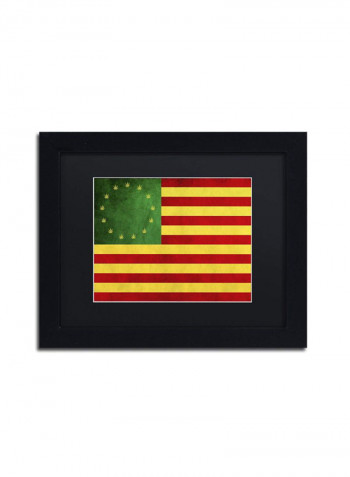 America The Beautiful I Framed Wall Art Multicolour 11 x 14inch
