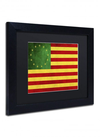 America The Beautiful I Framed Wall Art Multicolour 11 x 14inch