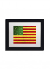 America The Beautiful I Framed Wall Art Multicolour 11 x 14inch