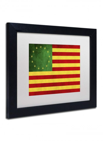America The Beautiful I Framed Wall Art Multicolour 11 x 14inch