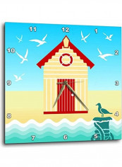 Beach Hut Themed Wall Clock Multicolour reviews Beach Hut Themed Wall Clock Multicolour