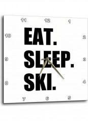 Eat Sleep Ski Wall Clock Black/White 15x15inch reviews Eat Sleep Ski Wall Clock Black/White 15x15inch