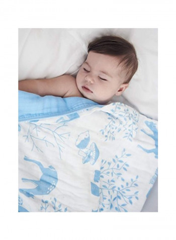 Animal Printed Cotton Muslin Soft Blanket