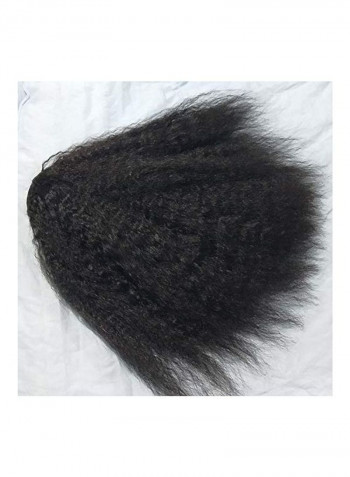 Wrap Drawstring Hair Ponytail Extensions Black One Size