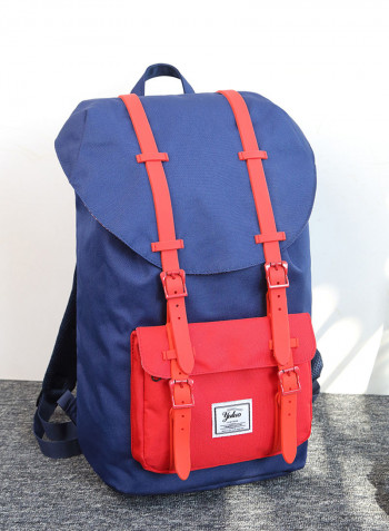 Euromerican Fashionable Backpack Outdoor Male Shoulders Bag Blue