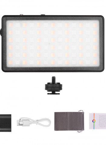 Zifon RGB Pocket LED Video Light Panel Black