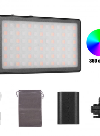 Zifon RGB Pocket LED Video Light Panel Black