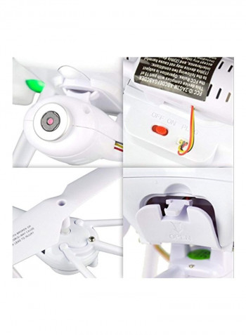 360 degree Headless mode FPV Drone Combo 0.3MP White