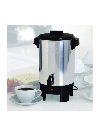 Highly Polished Aluminum Coffee Maker 1090W 58030 Silver/Black