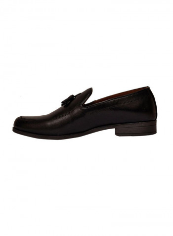 Leather Formal Slip-on Loafers Brown