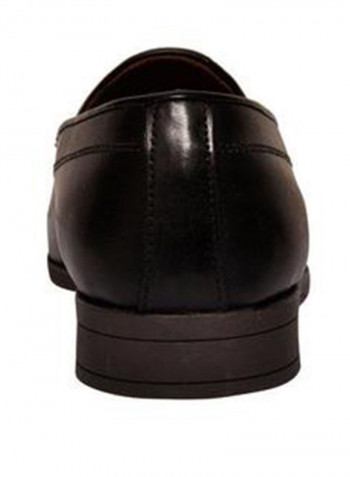 Leather Formal Slip-on Loafers Brown