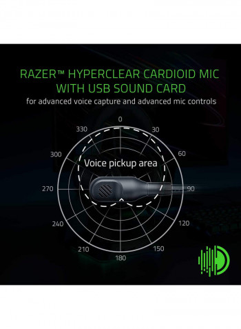 Blackshark V2 With USB Sound Card Premium Esports Gaming Headset (Wired Headphones With 50mm Driver)