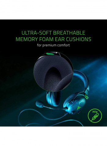 Blackshark V2 With USB Sound Card Premium Esports Gaming Headset (Wired Headphones With 50mm Driver)
