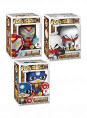 Infinity Warps With Iron Hammer Soldier Supreme Arach Knight Figures 4x12inch