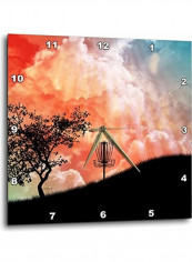 Basket On A Hill Wall Clock Multicolour 15x15inch