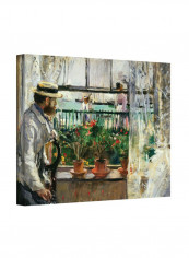 Eugene Manet On The Isle Of Wight Gallery Wrapped Canvas Wall Art Multicolour 18 x 24inch