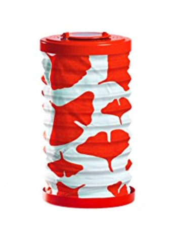 LED Solar Lantern Red/White 6x10inch