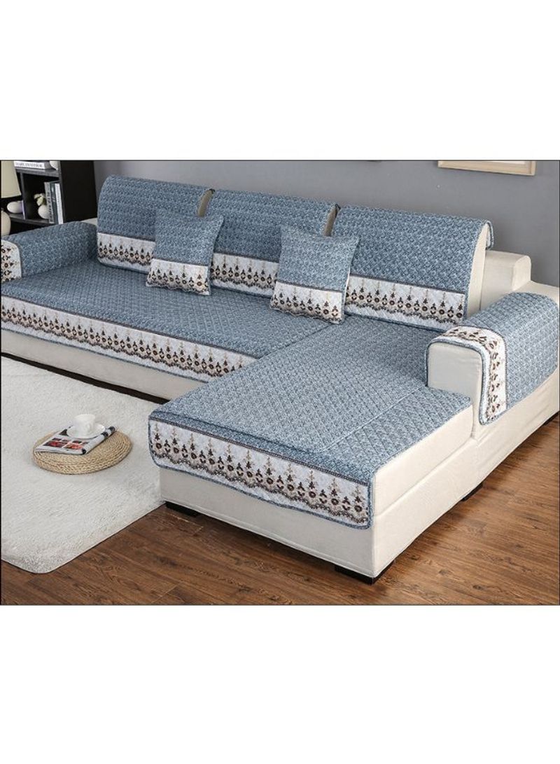 Anti-Skidding Sofa Slipcover Blue