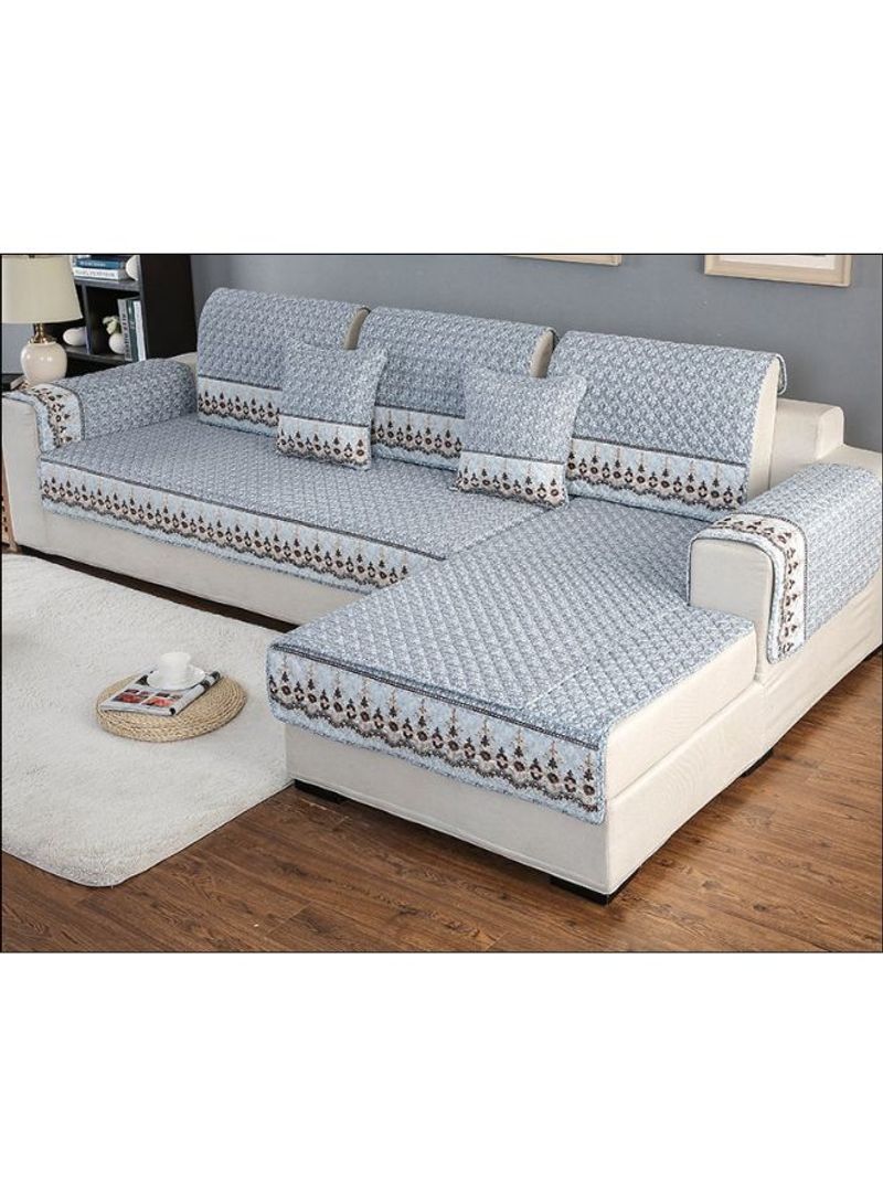 Simple Style Sofa Slipcover Grey
