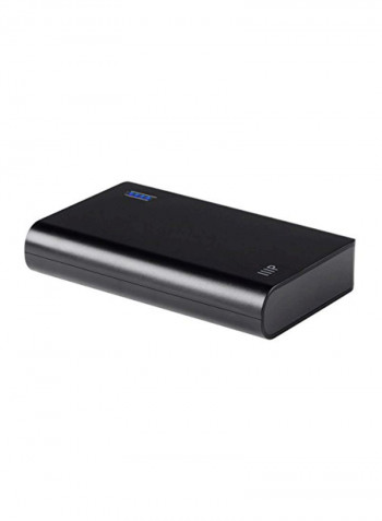 10000 mAh Portable Power Bank Black