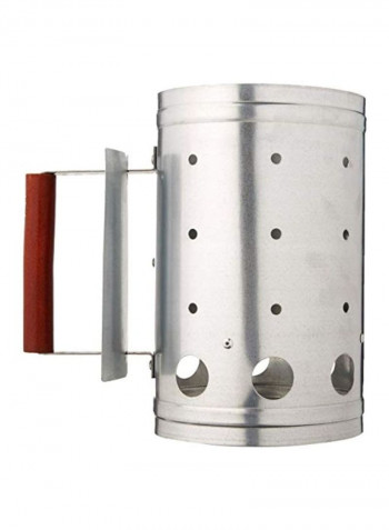 Chimney Grill Starter Silver/Brown 6.8x10.8inch