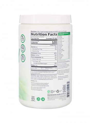 Organic Whey Protein Grass Fed