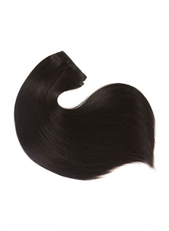 8-Piece Hair Extension Set Black 20inch