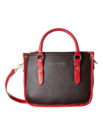 Polyester Blend Handbag LWHB02075BROWN Brown