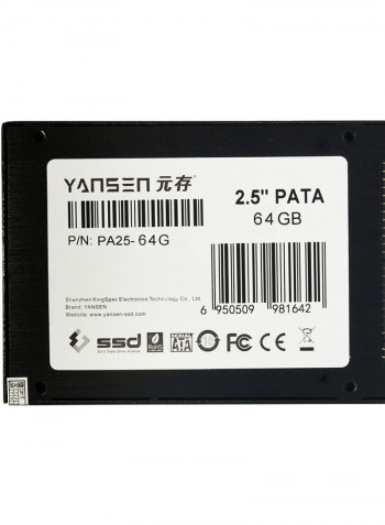 2.5" MLC Digital Solid State Drive For PC Laptop Notebook 64GB Multicolour