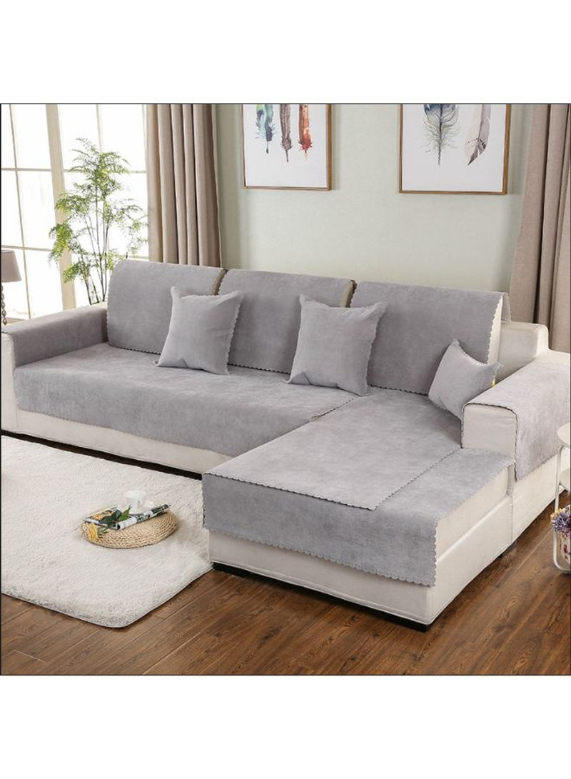 Anti-Slip Waterproof Modern Sofa Slipcover Grey