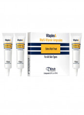 Dinur Cosmetics VitaplexA Multi-Vitamin Ampoules Extra Rich Treatment, 3 Ampoules .5 oz. 15 ml.